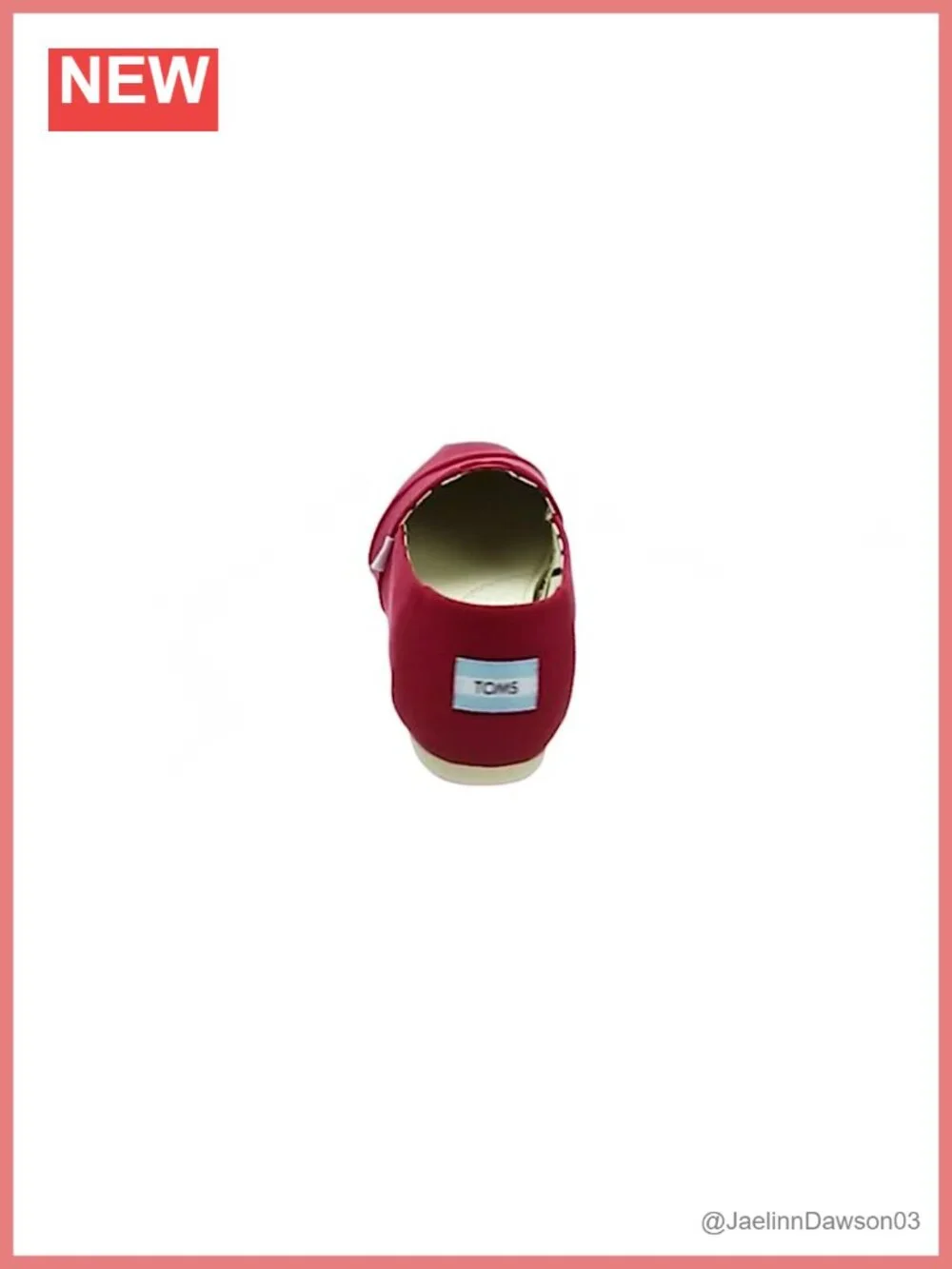 TOMS Espadrille Slip-Ons Recycled Cotton Canvas Comfort Flats